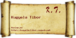 Kugyela Tibor névjegykártya