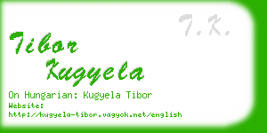 tibor kugyela business card